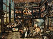 Cornelis de Baellieur, Interior of a Collector's Gallery of Paintings and Objets d'Art